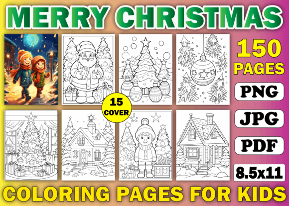 150 Merry Christmas Coloring Pages KDP: A Strategic Resource for Creativity and Business