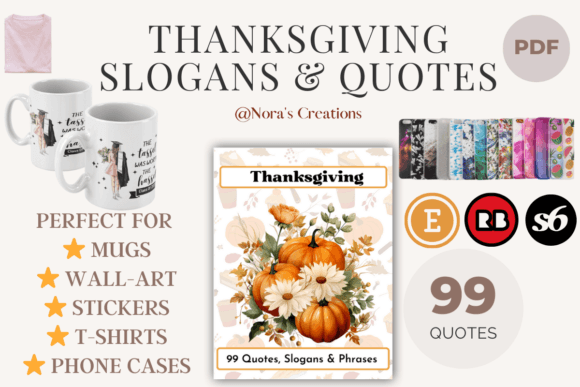 99 Thanksgiving Quotes Slogans POD for Creative and Profitable Print-on-Demand Products