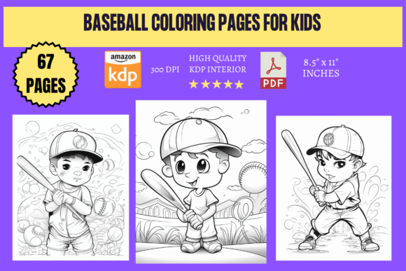 Baseball Coloring Pages for Kids