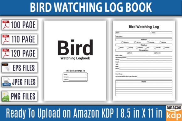 Bird Watching Log Book Bundle KDP Int: A Practical Tool for Organizing Your Birding Journey