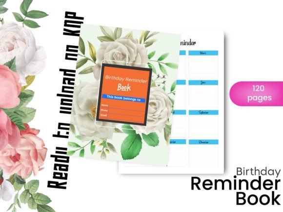 Birthday Reminder Day Planner KDP