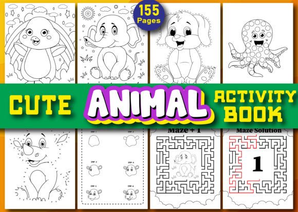 Cute Animal Activity Book for Kids Vol 1: A Fun and Educational Resource for Young Learners