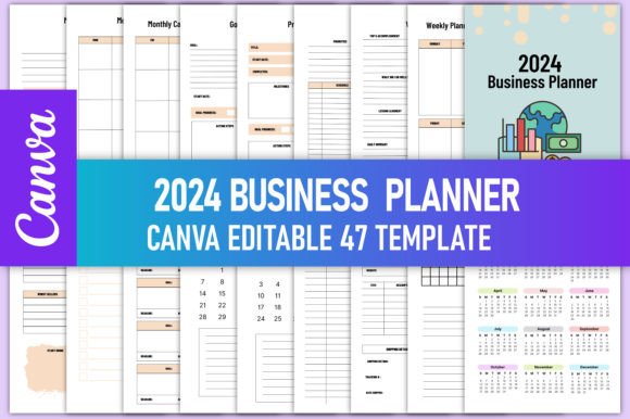 Editable 2024 Business Planner CanvaKDP: A Comprehensive Tool for Organized Success