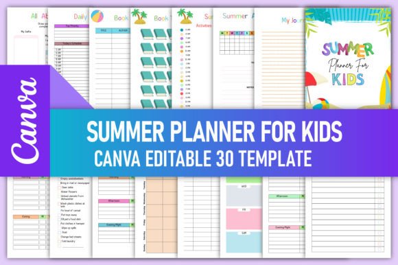 Editable Summer Planner for Kids Canva: A Creative and Practical Tool for Parents and Educators