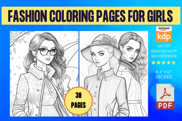 Fashion Coloring Pages for Girl