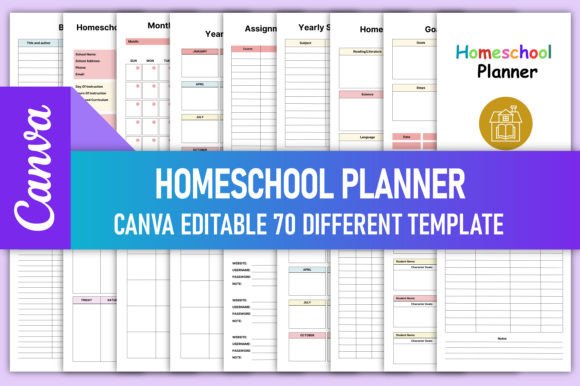 Homeschool Planner Bundle Canva Template: A Comprehensive Resource for Home Education