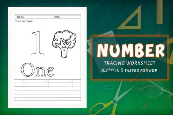 Math Number Tracing KDP Worksheets 01: A Versatile Tool for Early Learning and Creative Business