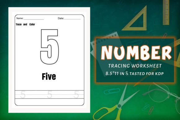 Number Tracing KDP Worksheets 05