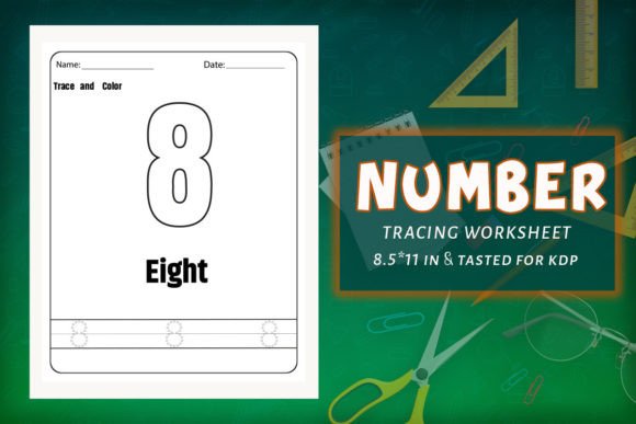 Number Tracing KDP Worksheets 08