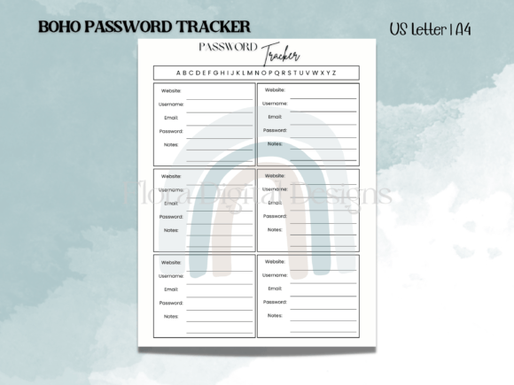 Password Tracker Boho: A Stylish and Functional Way to Manage Your Digital Life