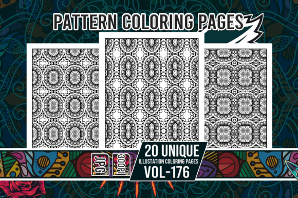 Pattern Coloring Pages Vol-176 Interiors