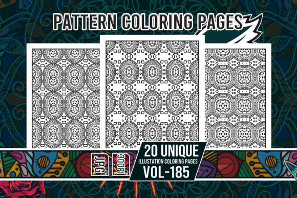 Pattern Coloring Pages Vol-185 Interiors