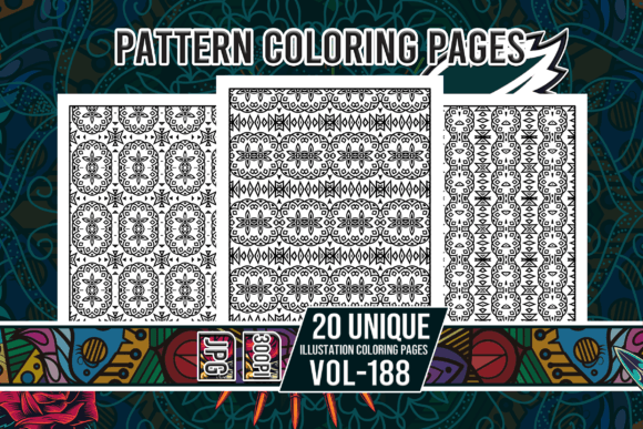 Pattern Coloring Pages Vol-188 Interiors: A Creative Resource for KDP Entrepreneurs