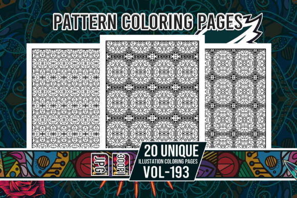Pattern Coloring Pages Vol-193: A Creative Resource for KDP Businesses