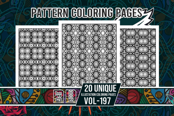 Pattern Coloring Pages Vol-197 Interiors