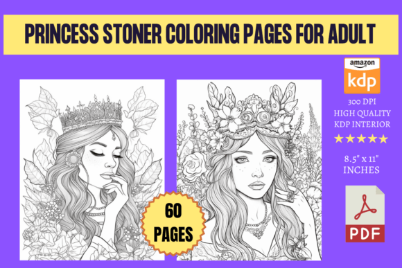 Princess Stoner Coloring Pages for Adults