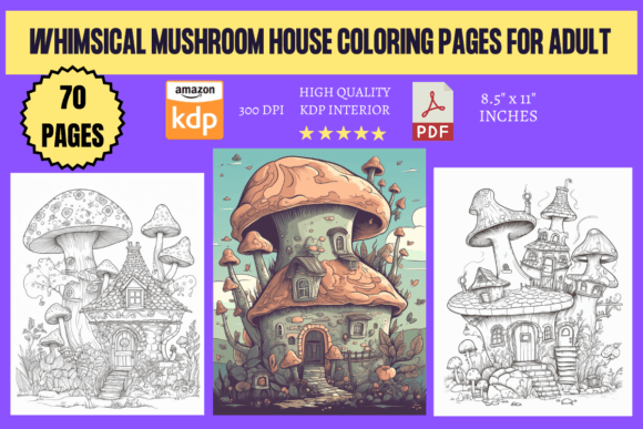 Whimsical Mushroom House Coloring Pages: A Creative Resource for All Ages